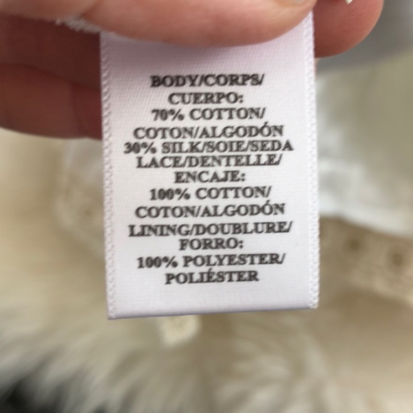 Gorgeous Ann Taylor white with cream lace dress - Picture 5 of 5